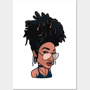 Natural Hair Locs Posters and Art